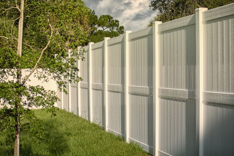 White Pvc Fence Installation