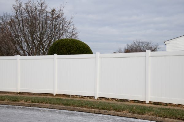 Solid Vinyl Fence Installation in Albany