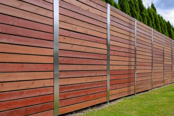 Wood Plank Fence Installation in Albany