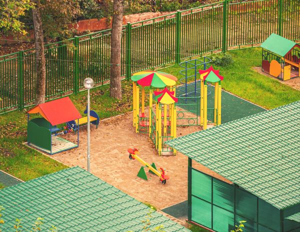 Playground Fence Installation in Albany